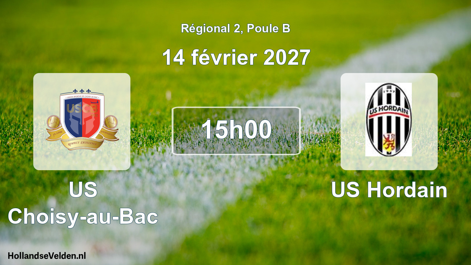 Scheduled Match: US Choisy-au-Bac - US Hordain (14 February 2027)