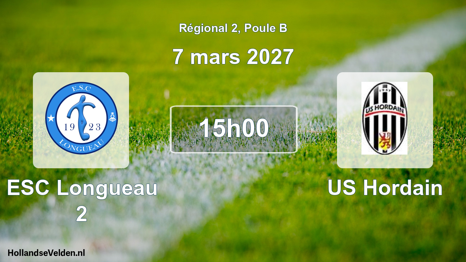 Scheduled Match: ESC Longueau 2 - US Hordain (7 March 2027)