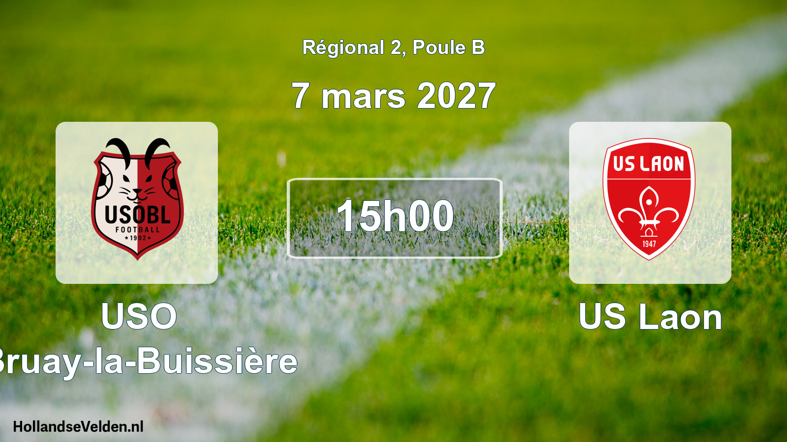 Scheduled Match: USO Bruay-la-Buissière - US Laon (7 March 2027)