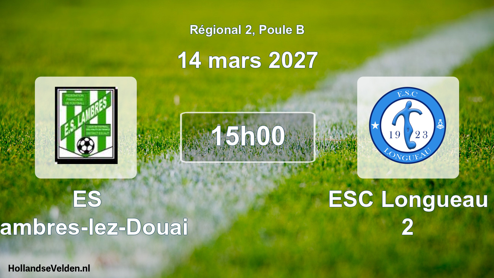 Scheduled Match: ES Lambres-lez-Douai - ESC Longueau 2 (14 March 2027)