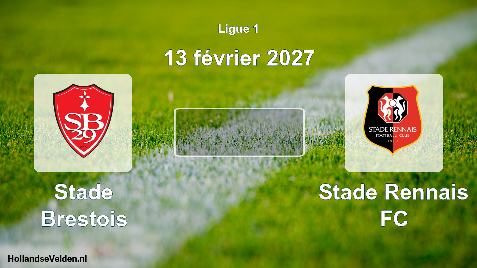 Match programmé: Stade Brestois - Stade Rennais FC (13 février 2027)
