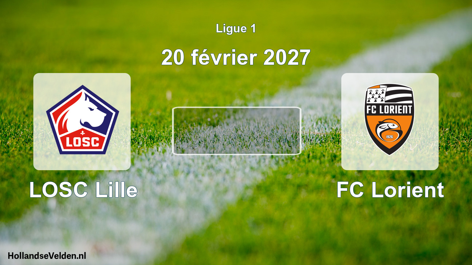 Match programmé: LOSC Lille - FC Lorient (20 février 2027)