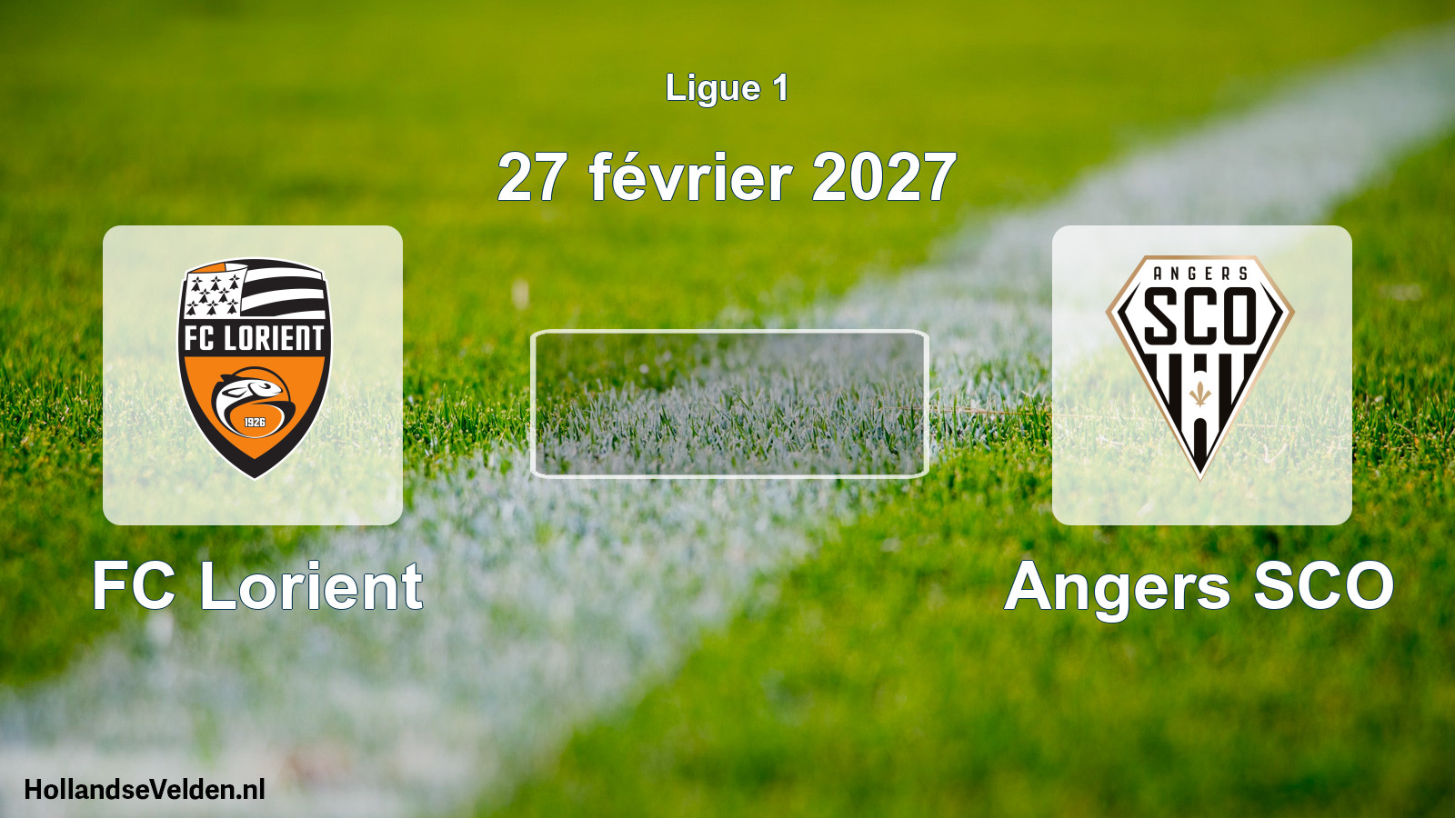 Geplande wedstrijd: FC Lorient - Angers SCO (27 februari 2027)