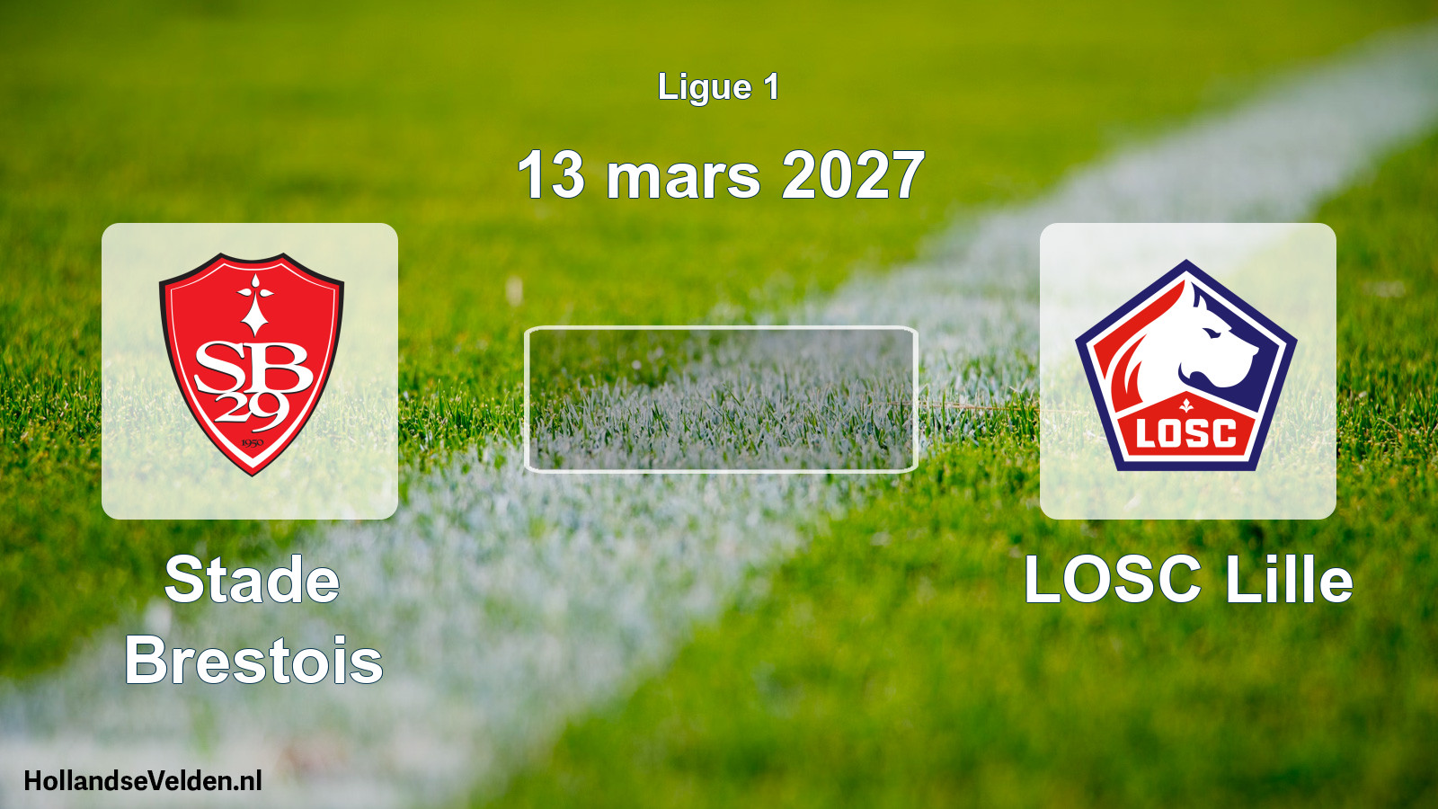 Match programmé: Stade Brestois - LOSC Lille (13 mars 2027)