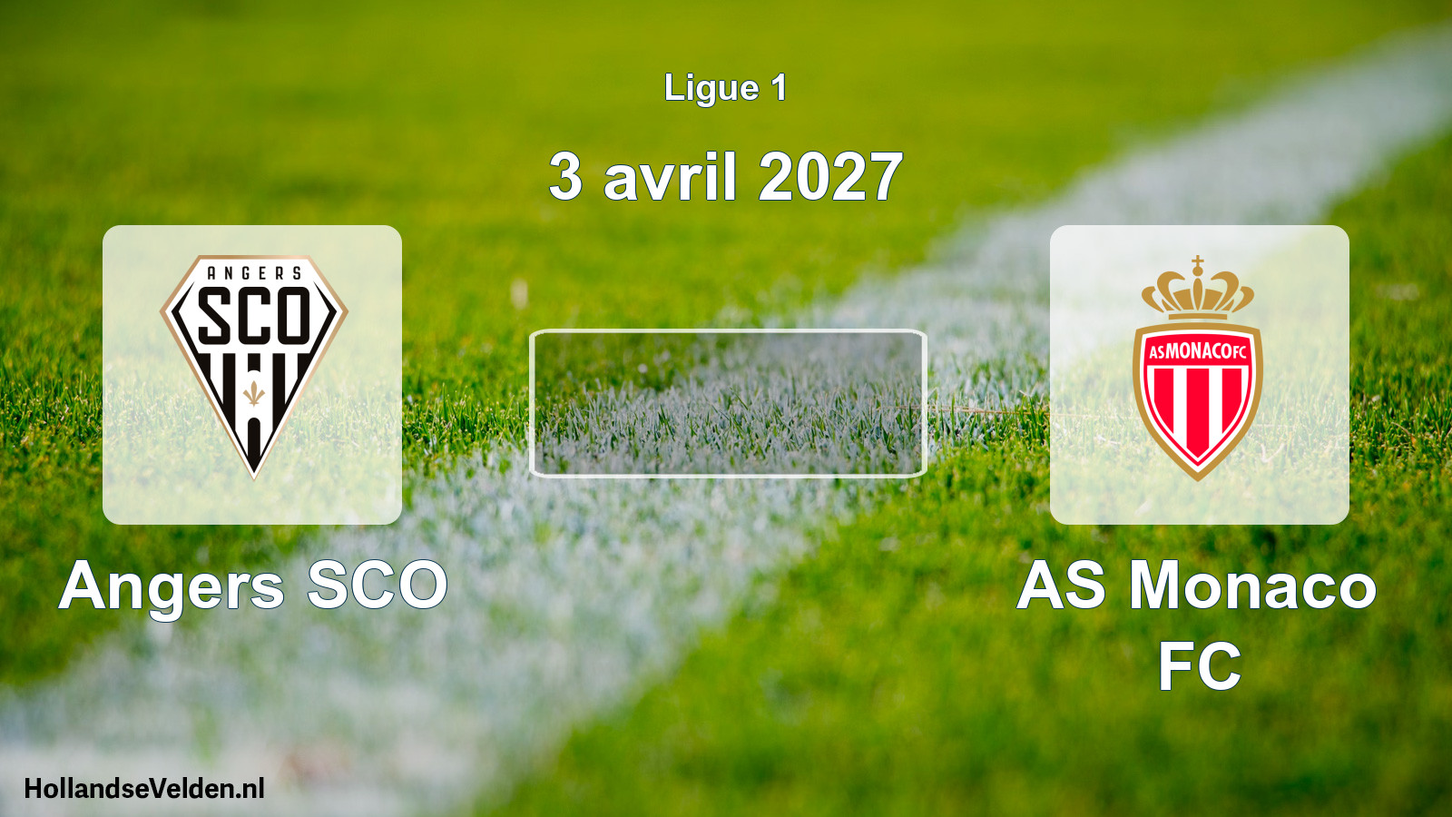 Match programmé: Angers SCO - AS Monaco FC (3 avril 2027)