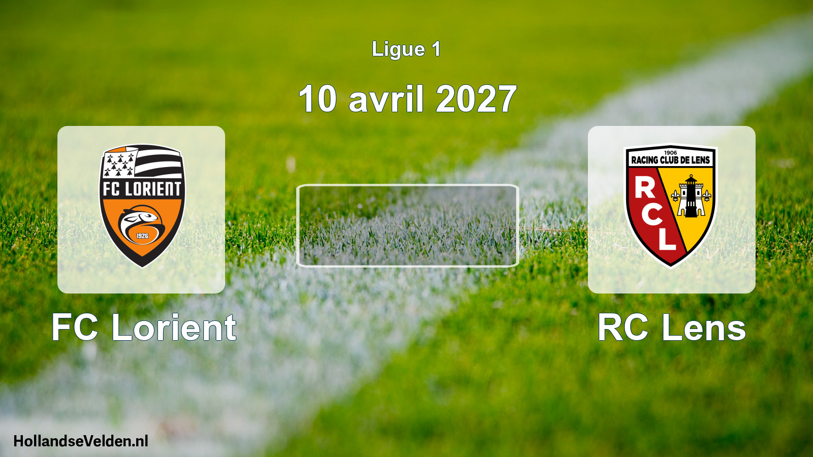 Match programmé: FC Lorient - RC Lens (10 avril 2027)