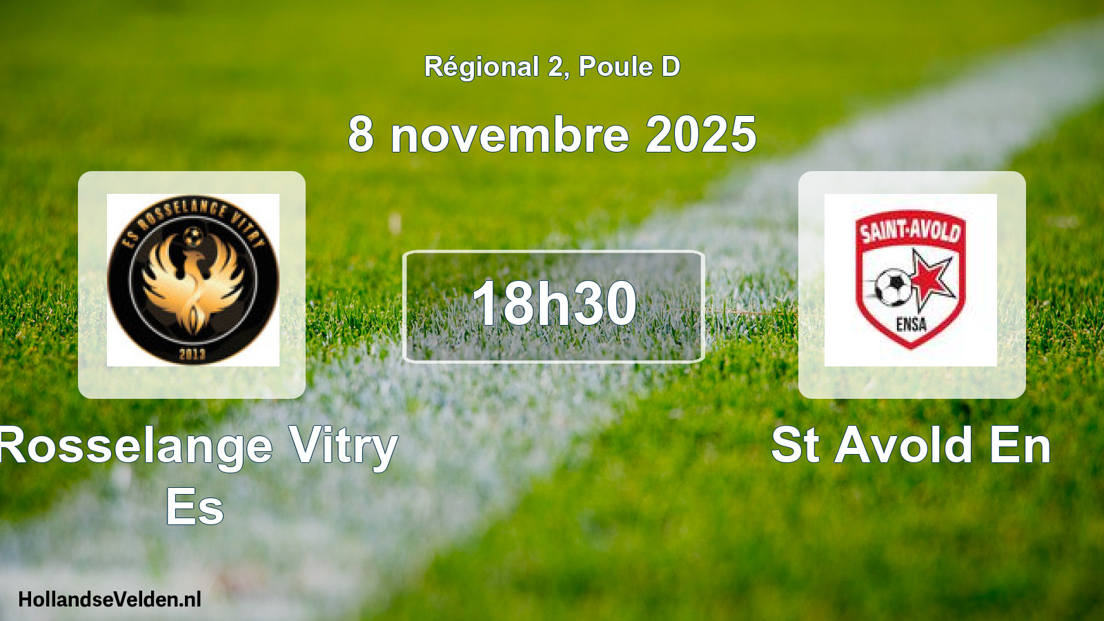 Geplande wedstrijd: Rosselange Vitry Es - St Avold En (8 novembre 2025)