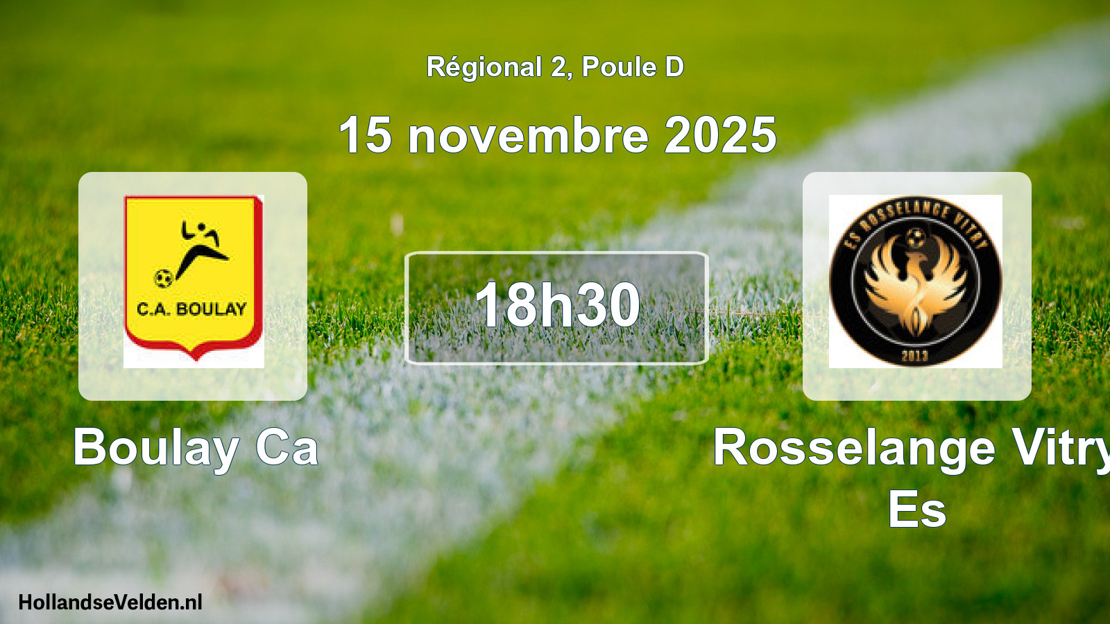 Geplande wedstrijd: Boulay Ca - Rosselange Vitry Es (15 november 2025)