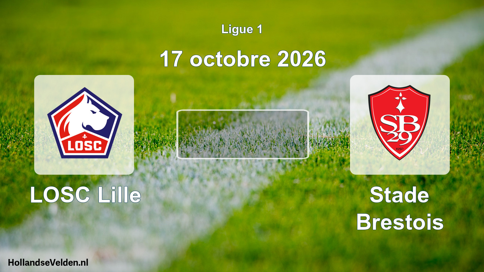 Match programmé: LOSC Lille - Stade Brestois (17 octobre 2026)