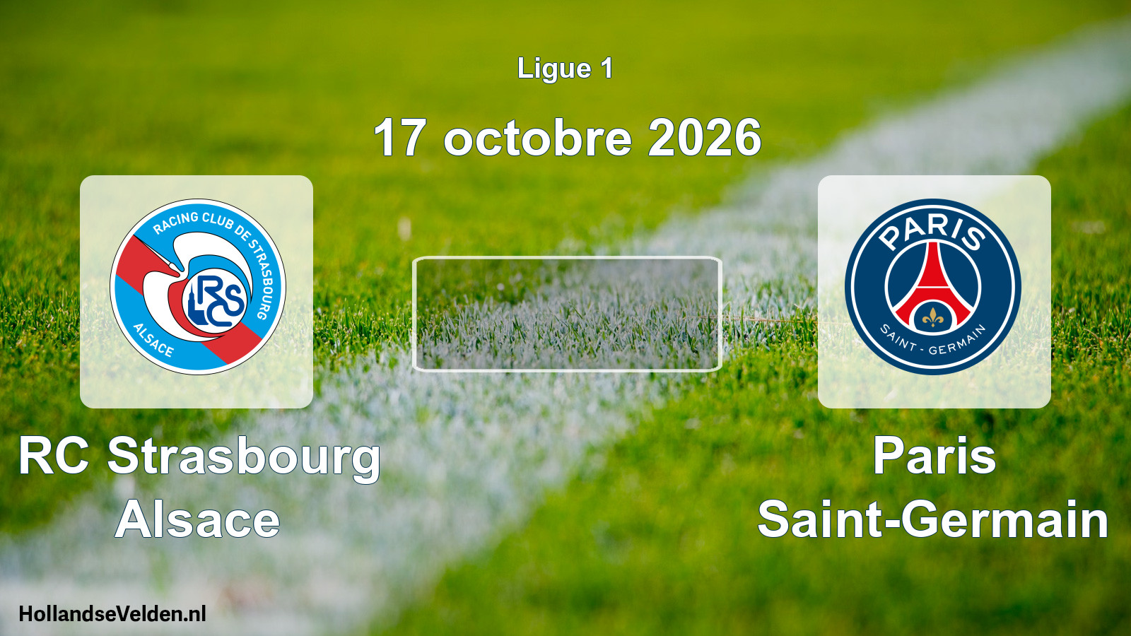 Match programmé: RC Strasbourg Alsace - Paris Saint-Germain (17 octobre 2026)