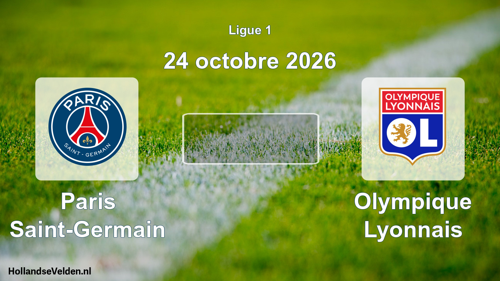 Match programmé: Paris Saint-Germain - Olympique Lyonnais (24 octobre 2026)