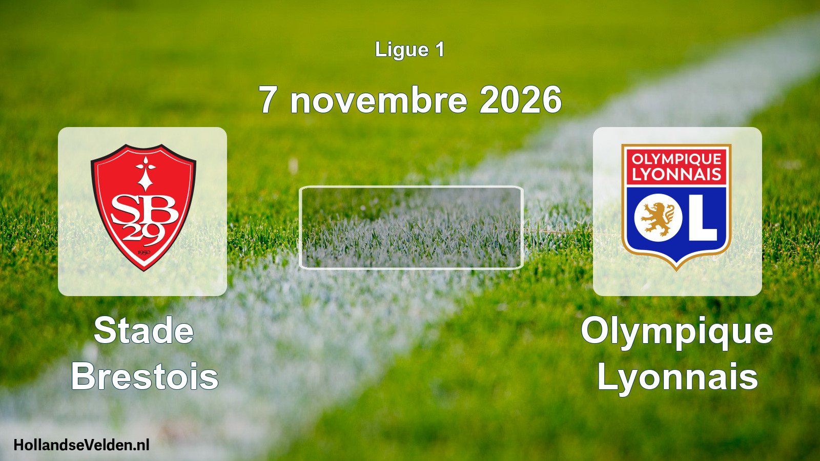 Match programmé: Stade Brestois - Olympique Lyonnais (7 novembre 2026)