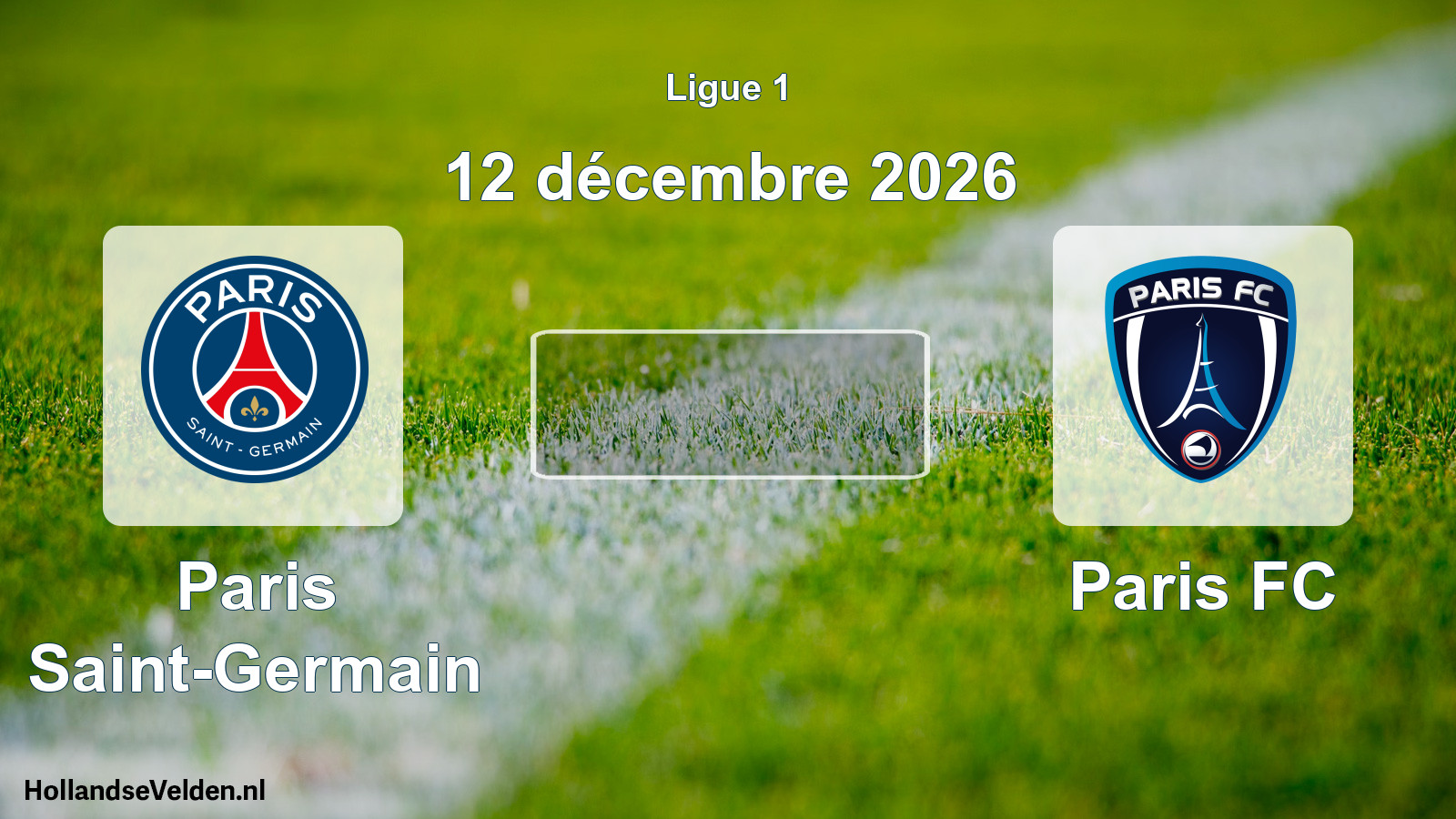 Match programmé: Paris Saint-Germain - Paris FC (12 décembre 2026)