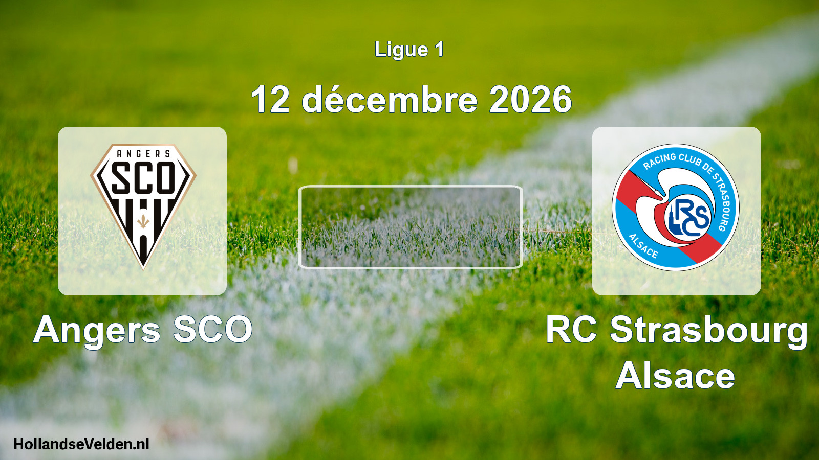 Match programmé: Angers SCO - RC Strasbourg Alsace (12 décembre 2026)