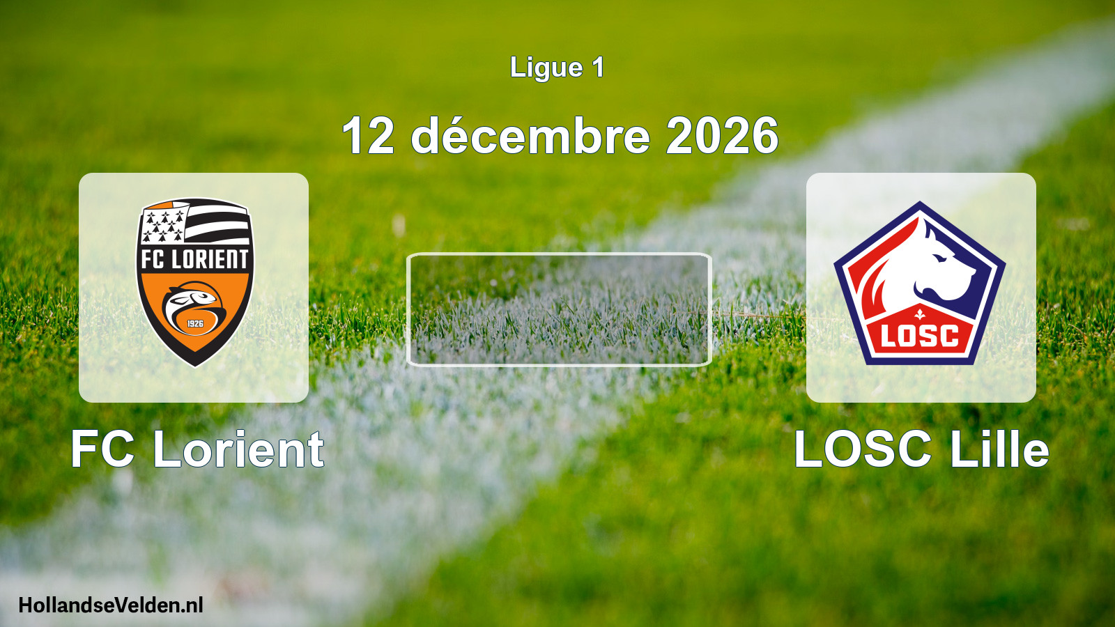 Match programmé: FC Lorient - LOSC Lille (12 décembre 2026)