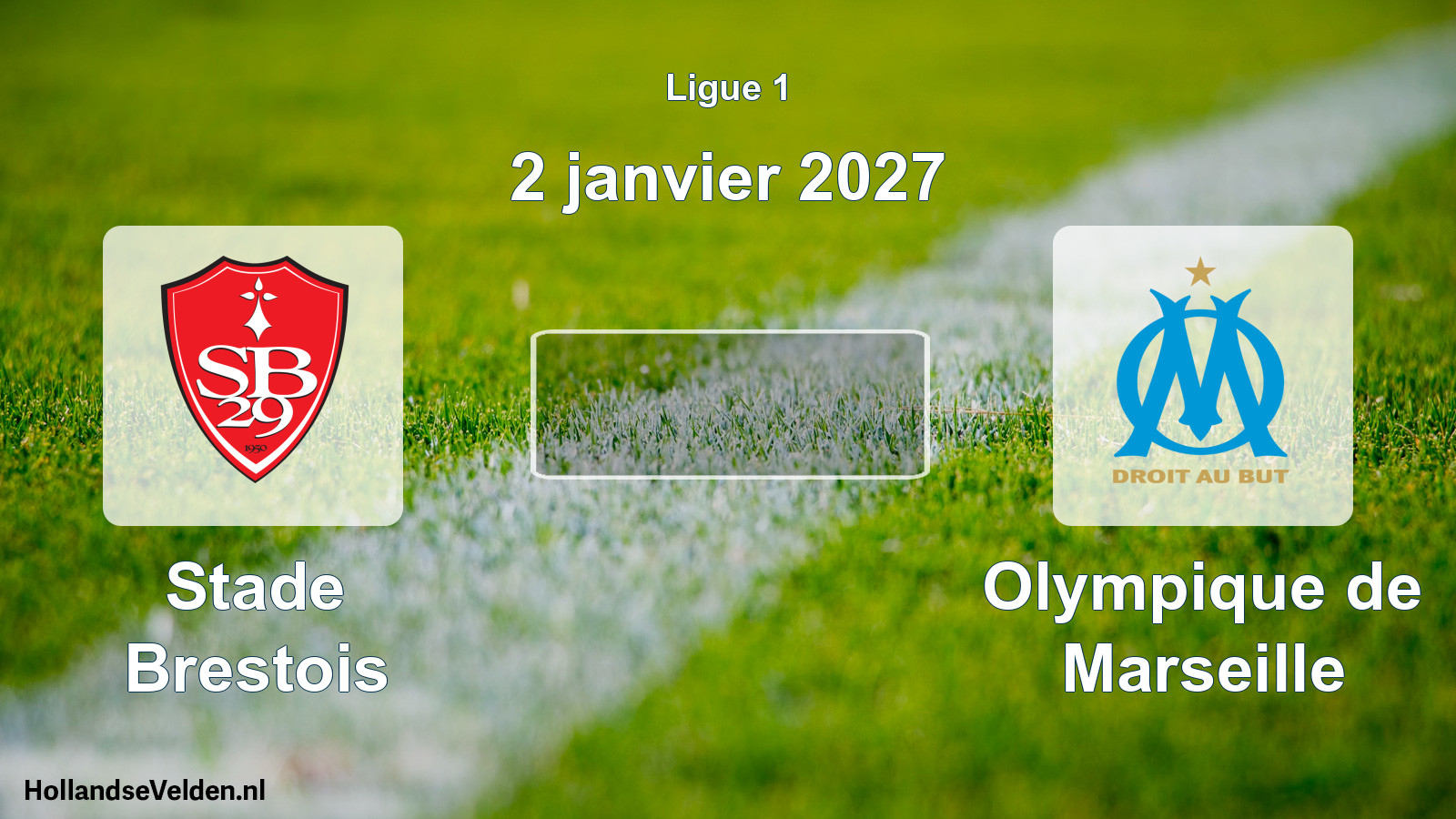 Scheduled Match: Stade Brestois - Olympique de Marseille (2 January 2027)