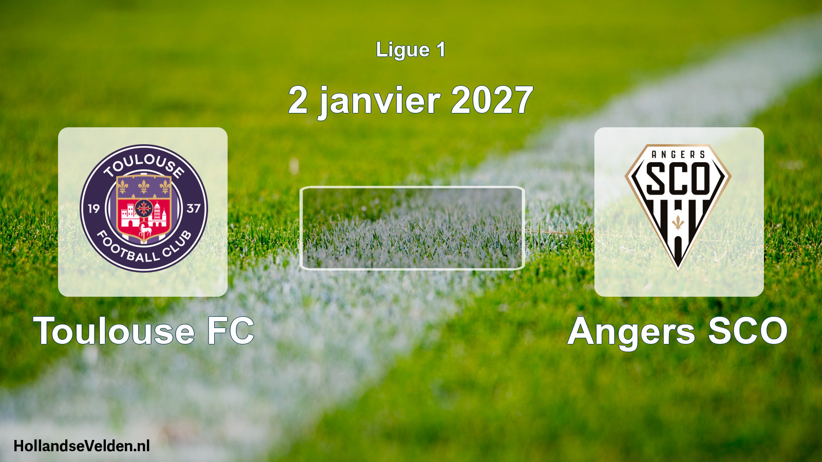 Match programmé: Toulouse FC - Angers SCO (2 janvier 2027)