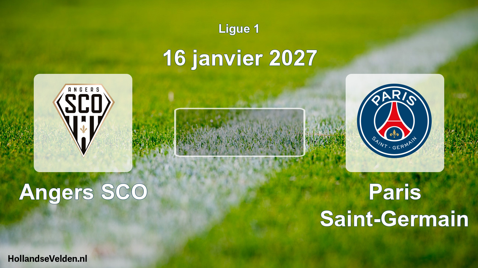 Match programmé: Angers SCO - Paris Saint-Germain (16 janvier 2027)