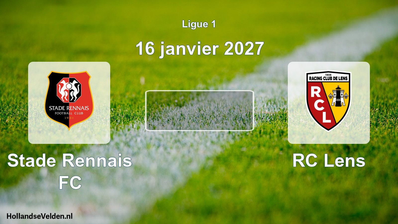 Geplande wedstrijd: Stade Rennais FC - RC Lens (16 januari 2027)