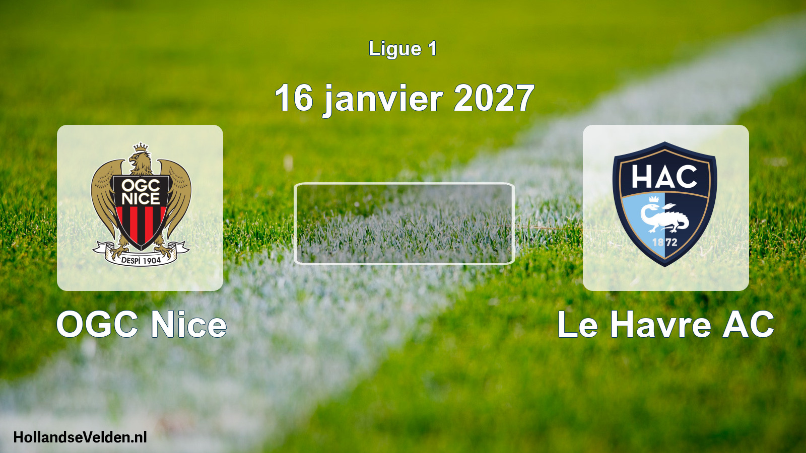 Match programmé: OGC Nice - Le Havre AC (16 janvier 2027)
