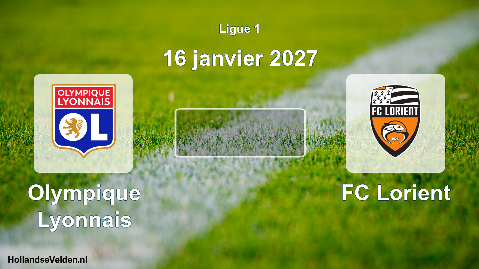 Match programmé: Olympique Lyonnais - FC Lorient (16 janvier 2027)