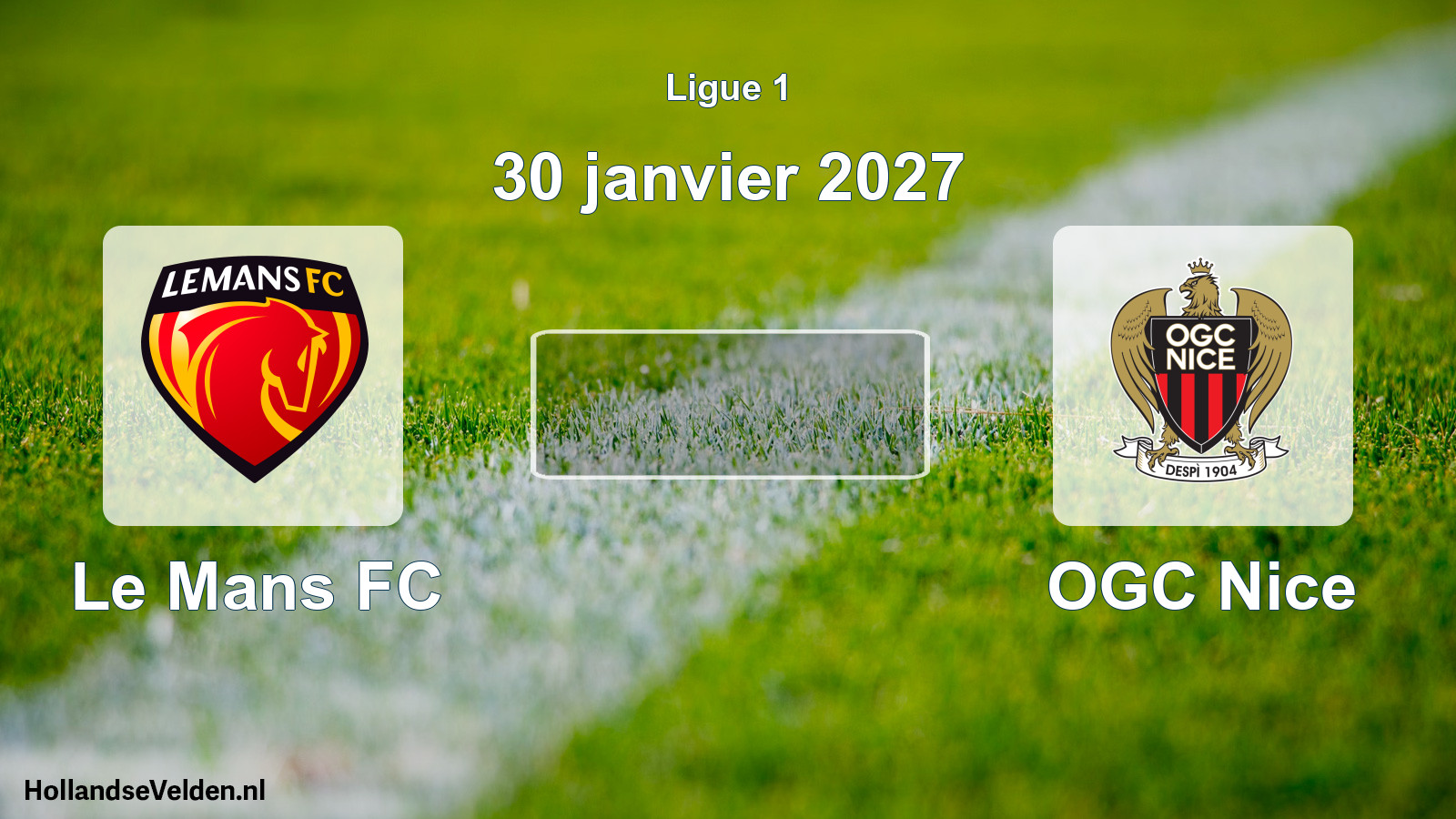 Match programmé: Le Mans FC - OGC Nice (30 janvier 2027)