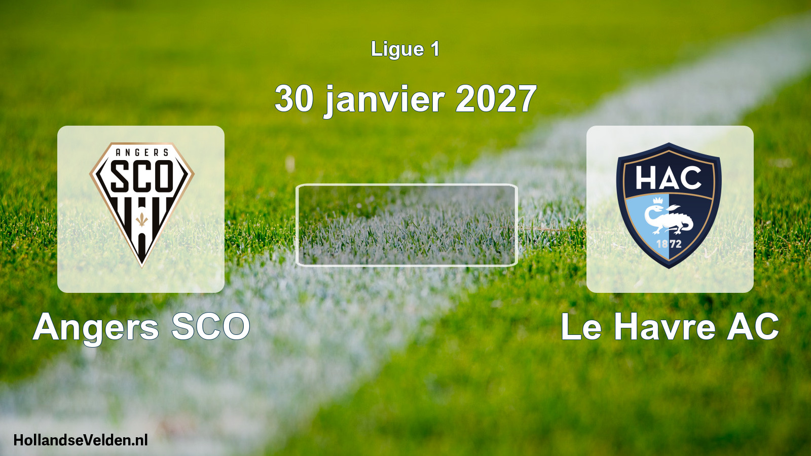 Match programmé: Angers SCO - Le Havre AC (30 janvier 2027)