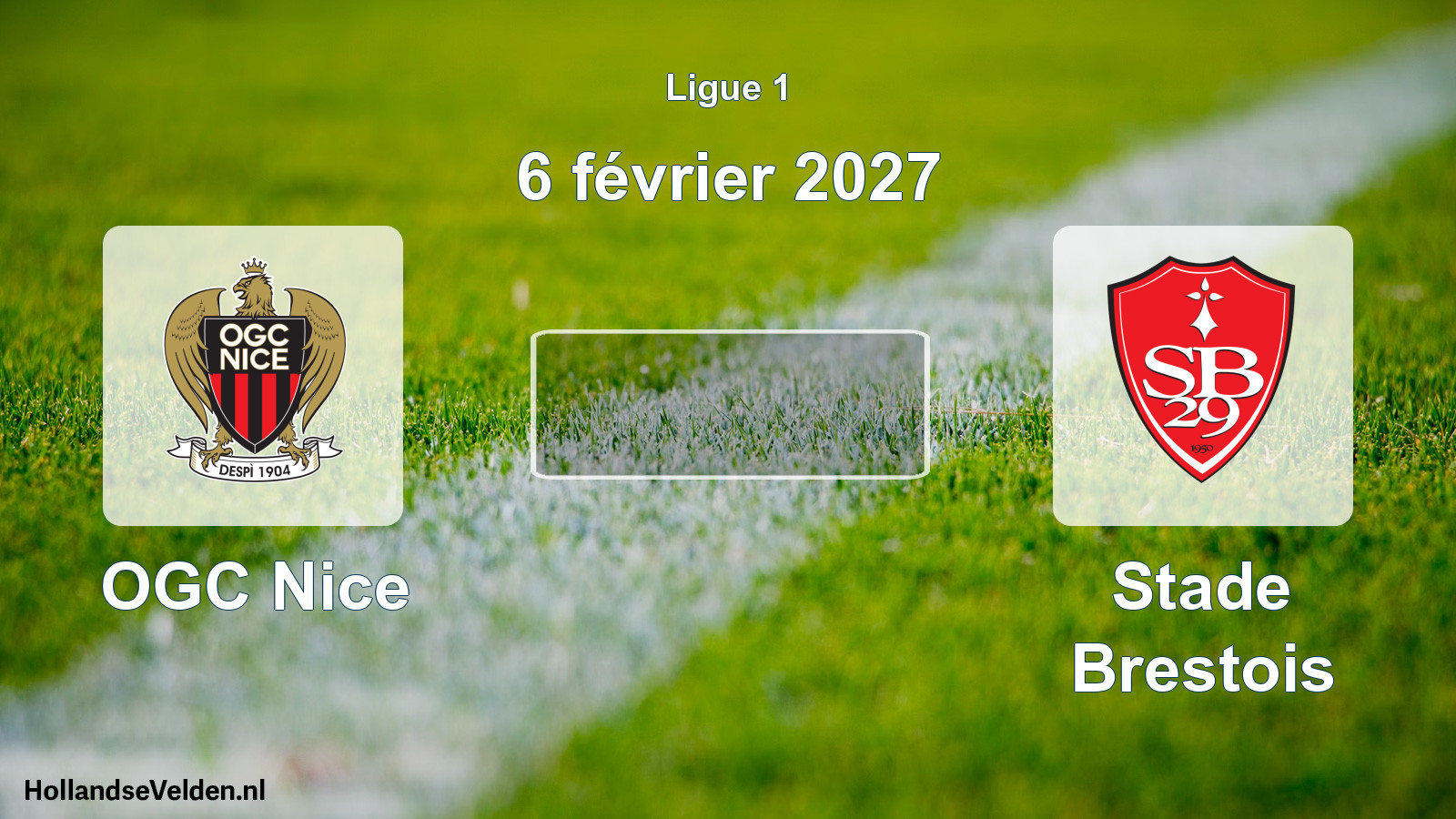 Match programmé: OGC Nice - Stade Brestois (6 février 2027)