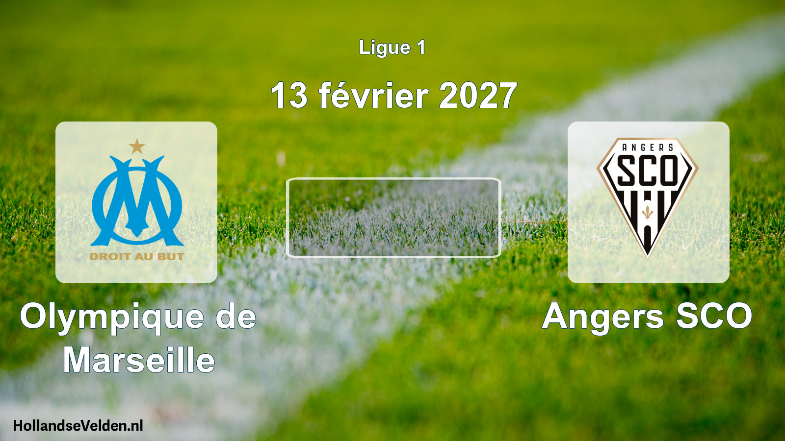 Match programmé: Olympique de Marseille - Angers SCO (13 février 2027)
