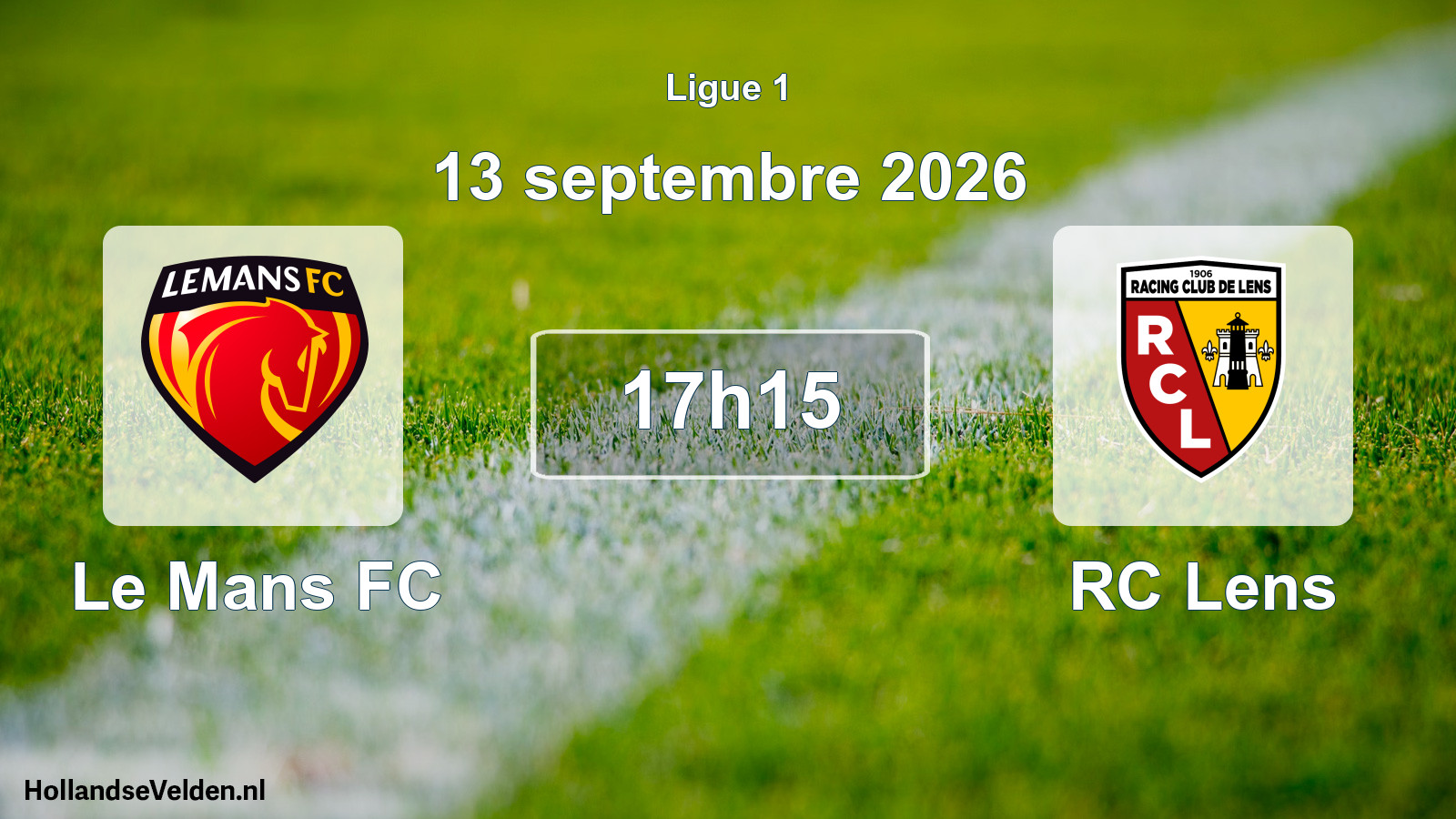 Match programmé: Le Mans FC - RC Lens (13 septembre 2026)