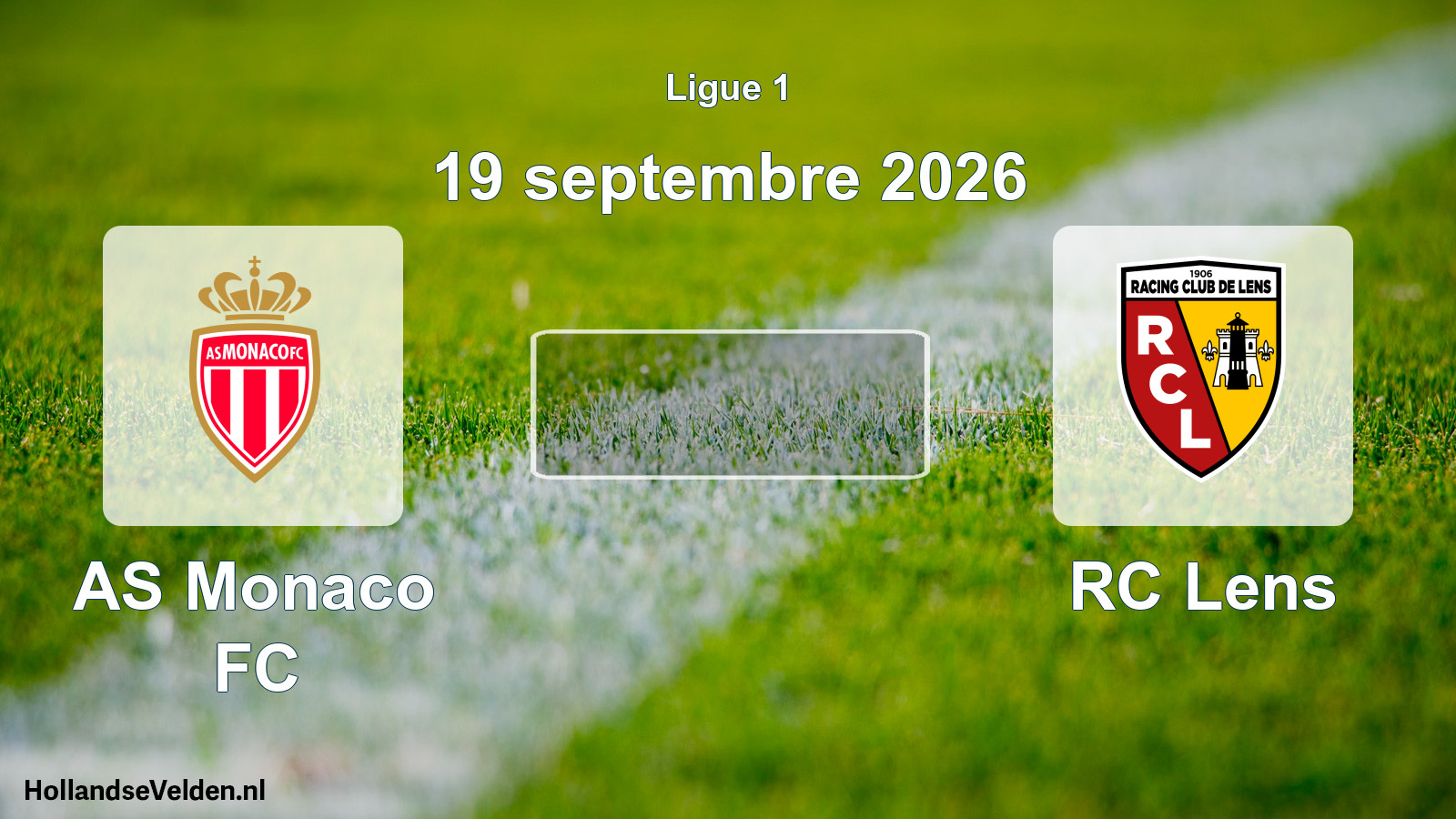 Match programmé: AS Monaco FC - RC Lens (19 septembre 2026)