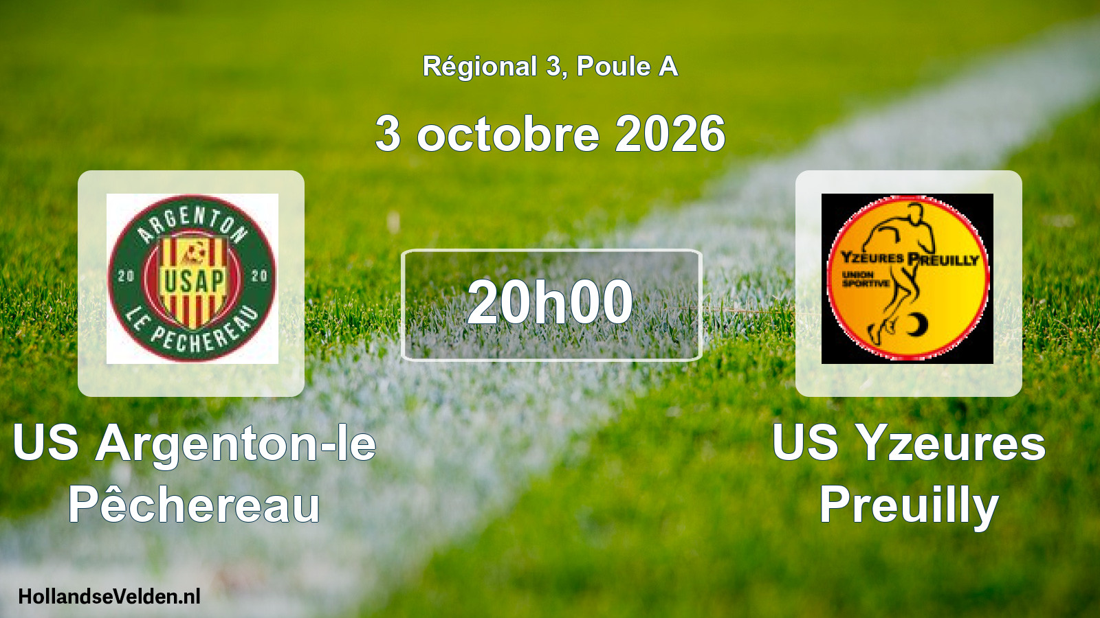 Scheduled Match: US Argenton-le Pêchereau - US Yzeures Preuilly (3 October 2026)