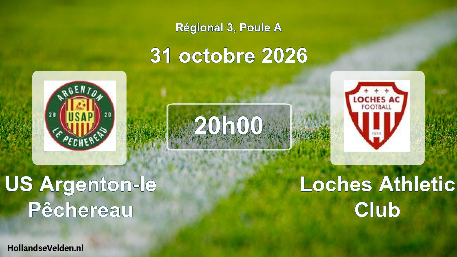 Match programmé: US Argenton-le Pêchereau - Loches Athletic Club (31 octobre 2026)