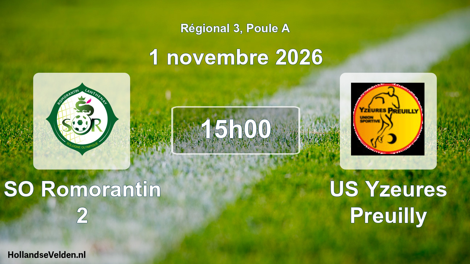 Scheduled Match: SO Romorantin 2 - US Yzeures Preuilly (1 November 2026)