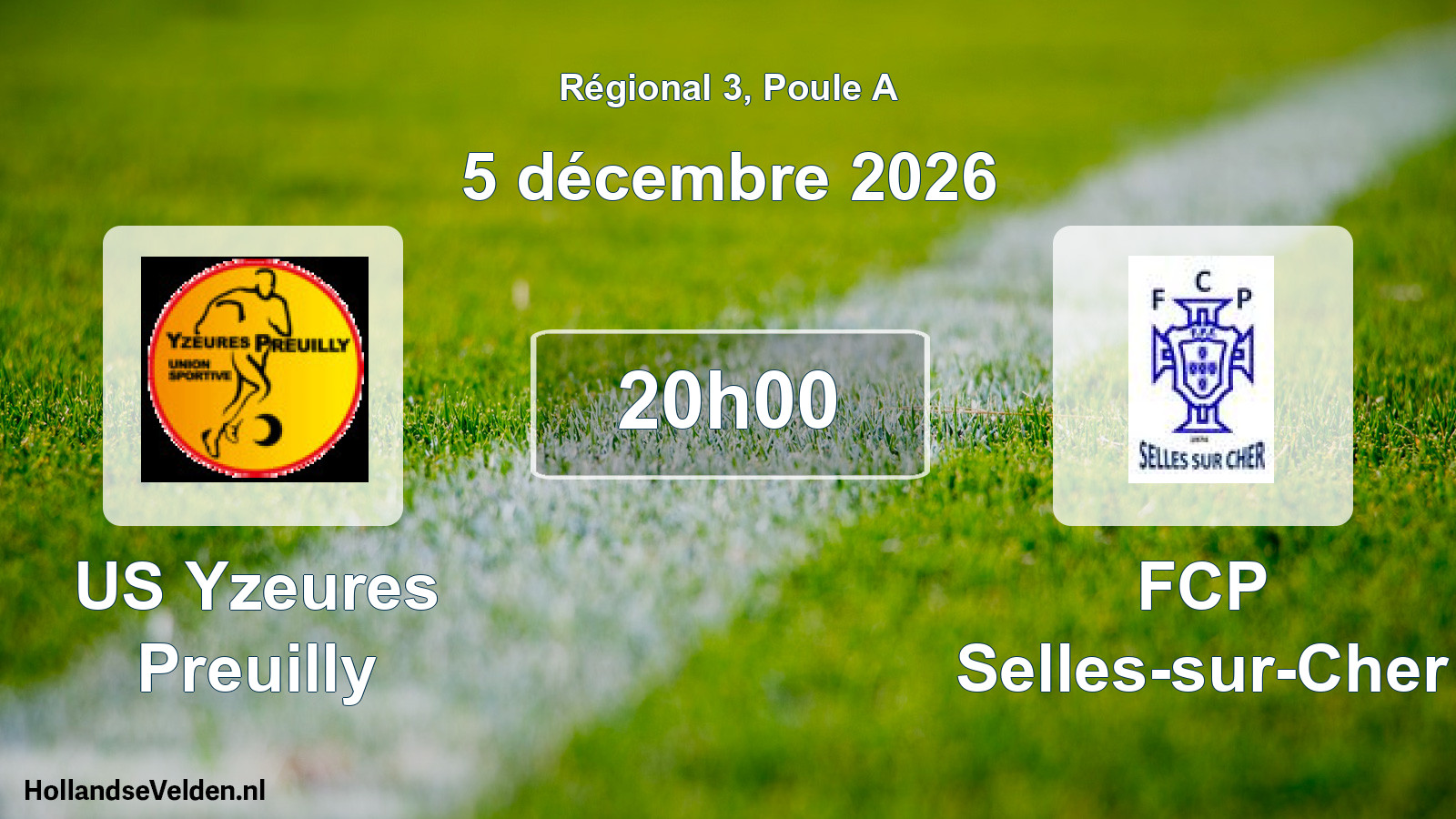 Scheduled Match: US Yzeures Preuilly - FCP Selles-sur-Cher (5 December 2026)