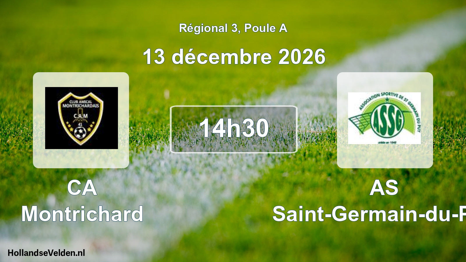 Scheduled Match: CA Montrichard - AS Saint-Germain-du-Puy (13 December 2026)