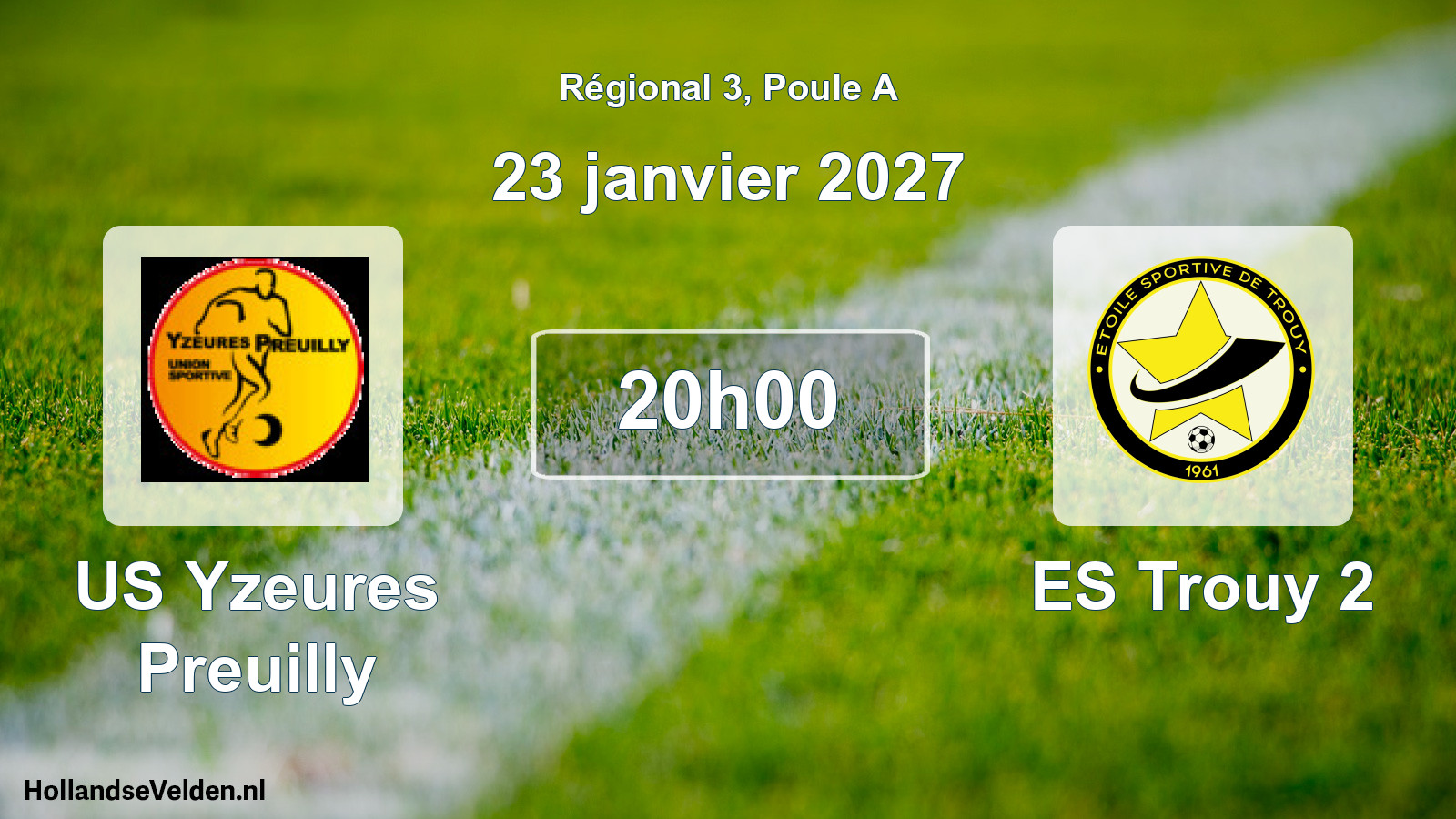 Scheduled Match: US Yzeures Preuilly - ES Trouy 2 (23 January 2027)