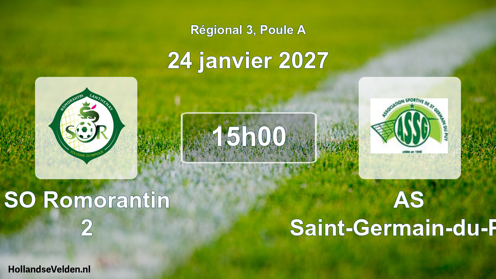 Scheduled Match: SO Romorantin 2 - AS Saint-Germain-du-Puy (24 January 2027)