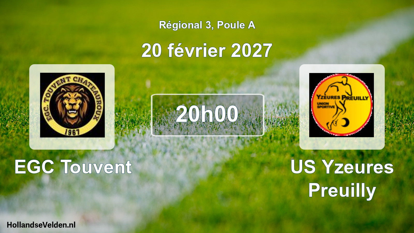 Scheduled Match: EGC Touvent - US Yzeures Preuilly (20 February 2027)