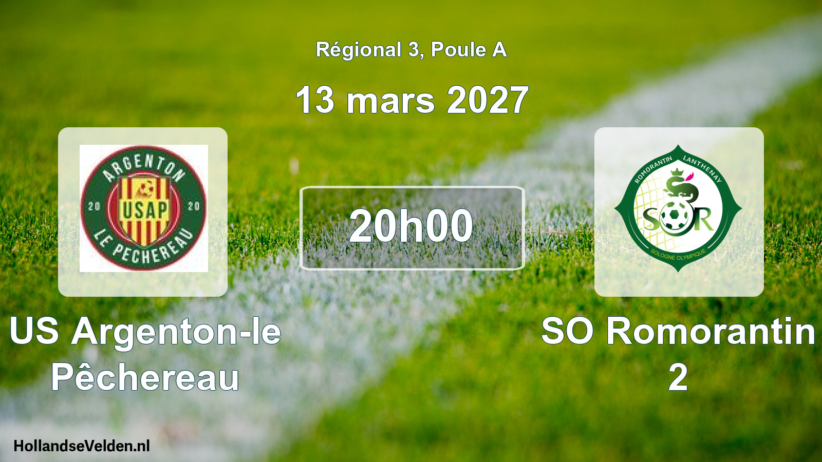 Scheduled Match: US Argenton-le Pêchereau - SO Romorantin 2 (13 March 2027)