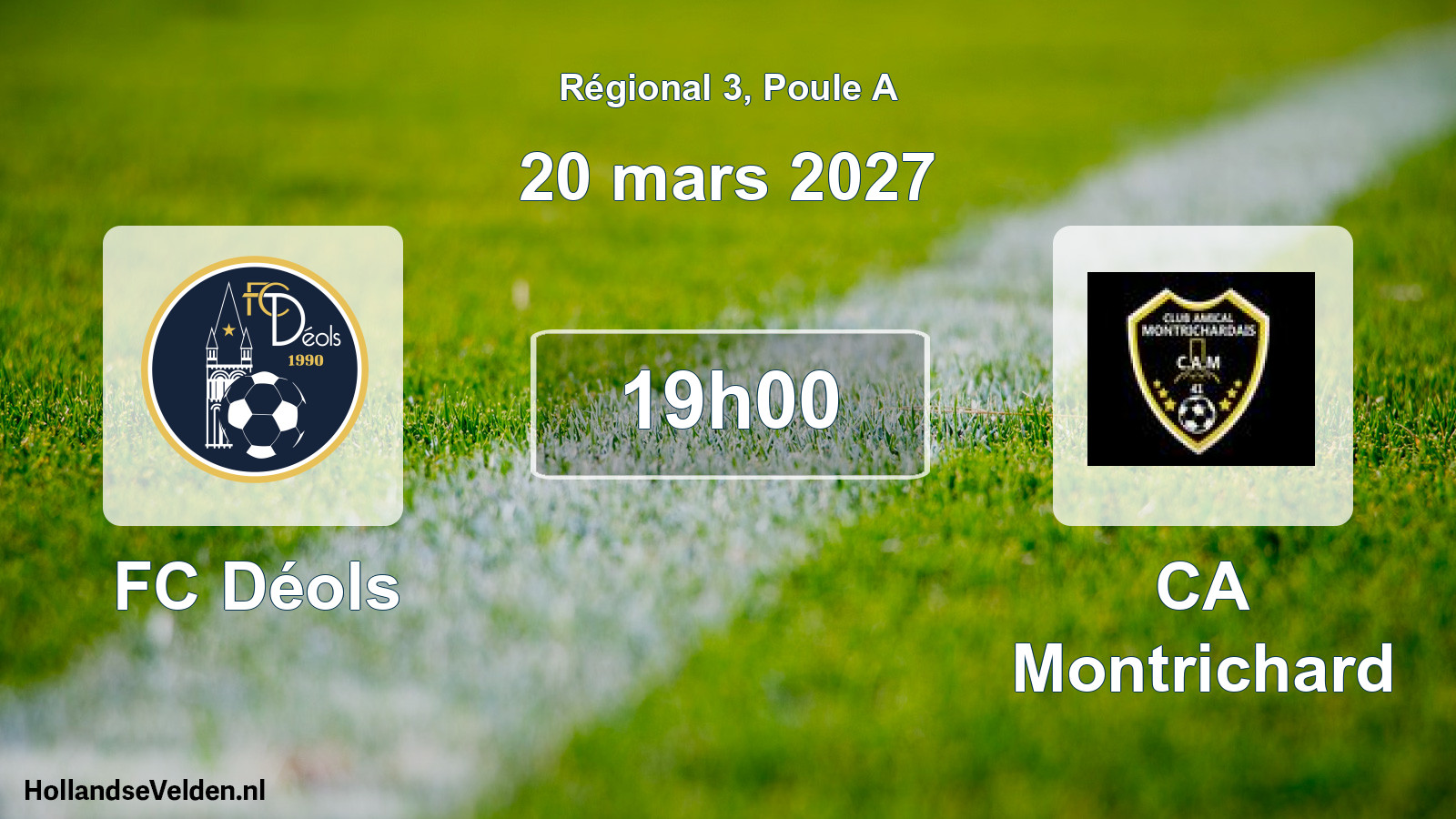 Scheduled Match: FC Déols - CA Montrichard (20 March 2027)