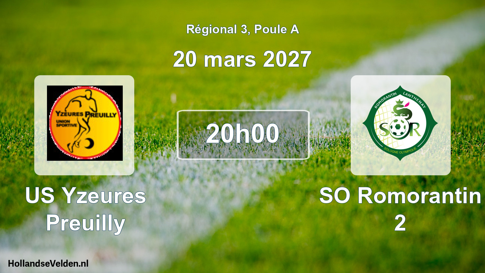 Scheduled Match: US Yzeures Preuilly - SO Romorantin 2 (20 March 2027)