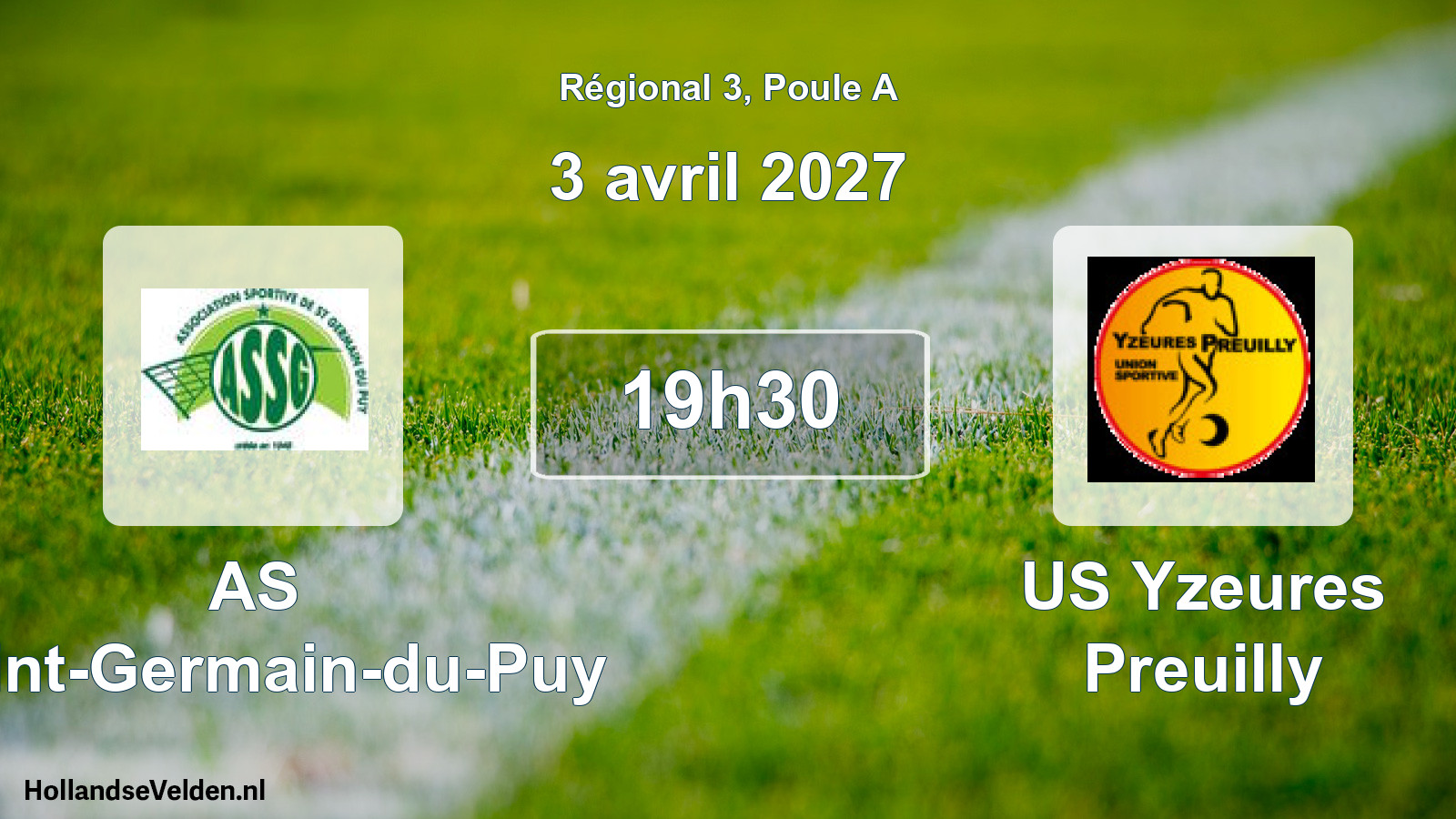 Scheduled Match: AS Saint-Germain-du-Puy - US Yzeures Preuilly (3 April 2027)