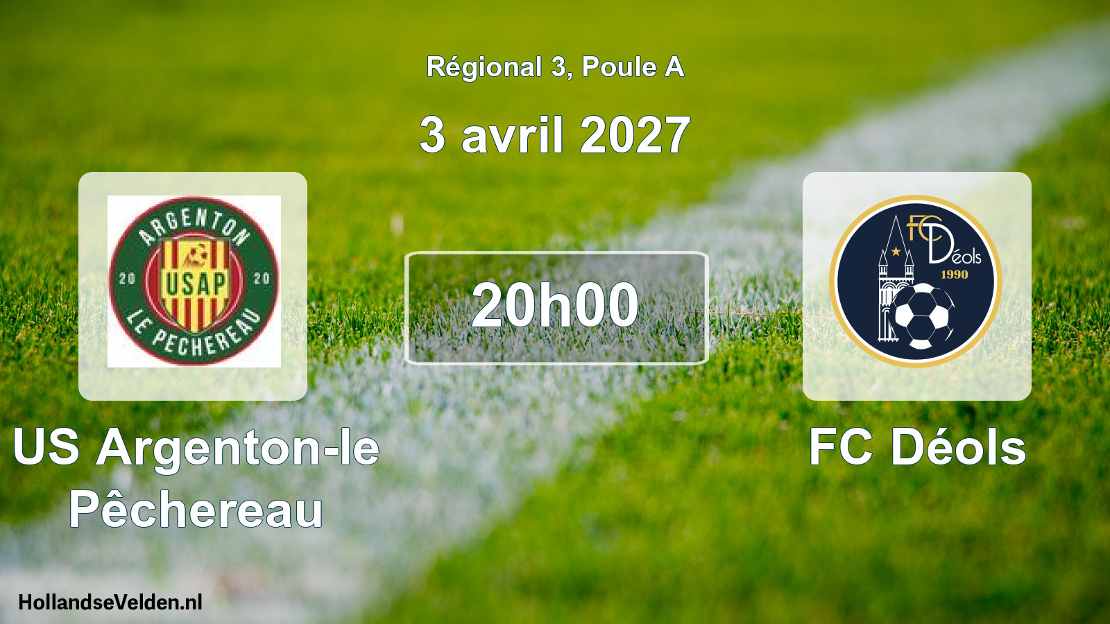 Geplande wedstrijd: US Argenton-le Pêchereau - FC Déols (3 april 2027)