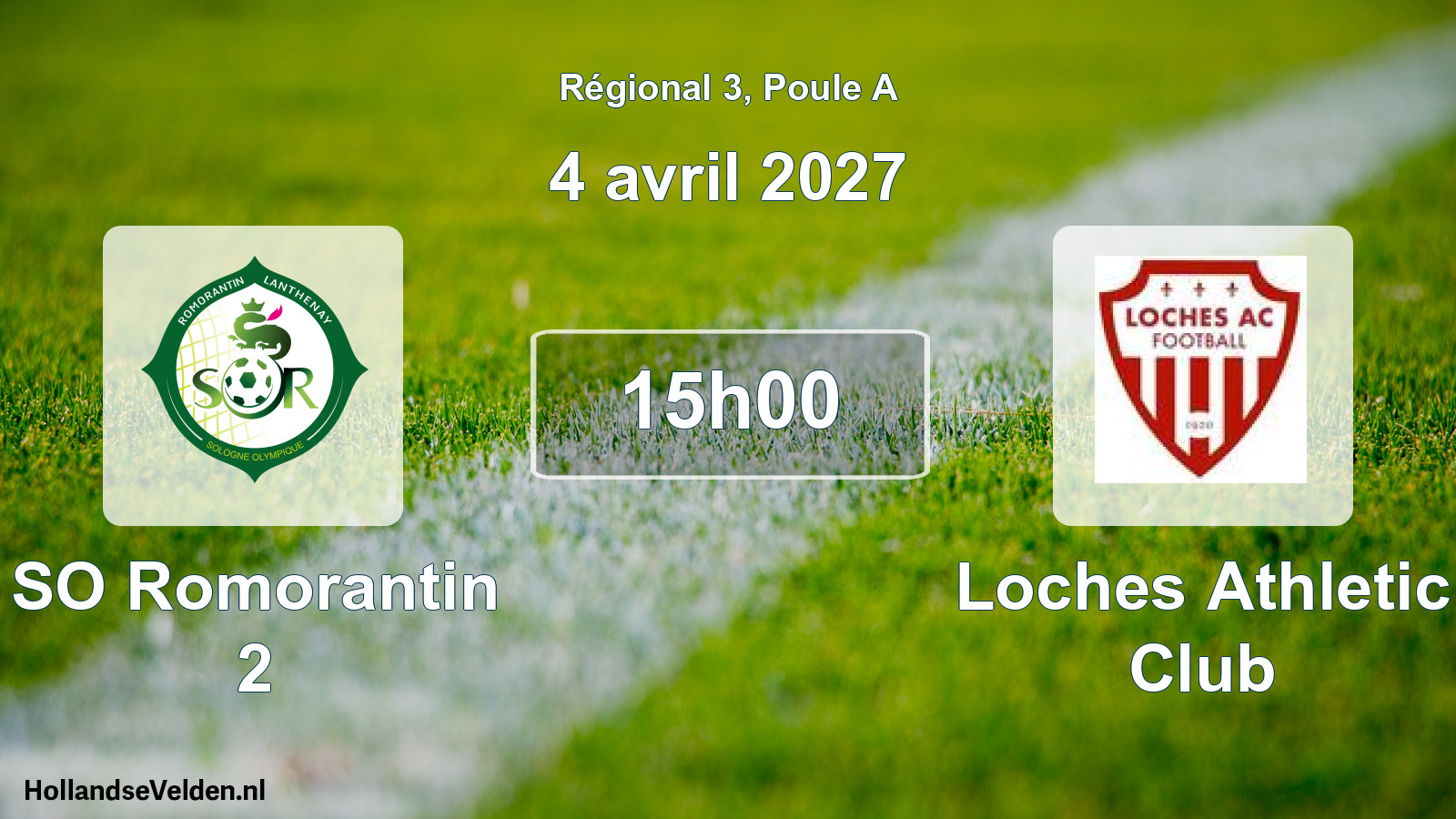 Scheduled Match: SO Romorantin 2 - Loches Athletic Club (4 April 2027)