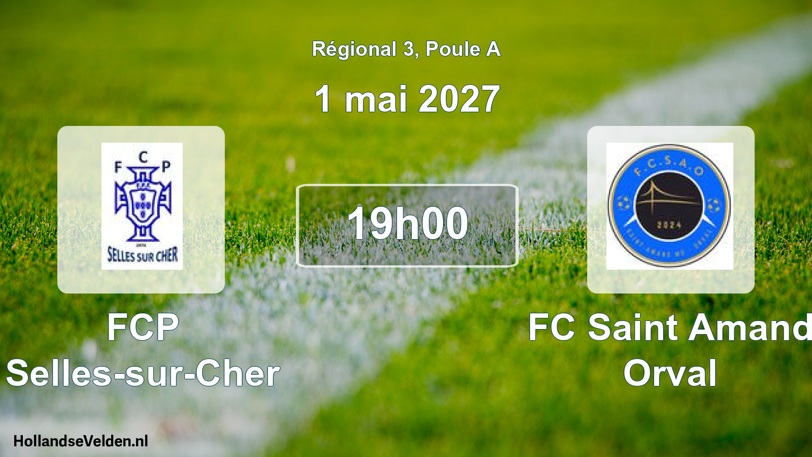 Scheduled Match: FCP Selles-sur-Cher - FC Saint Amand Orval (1 May 2027)