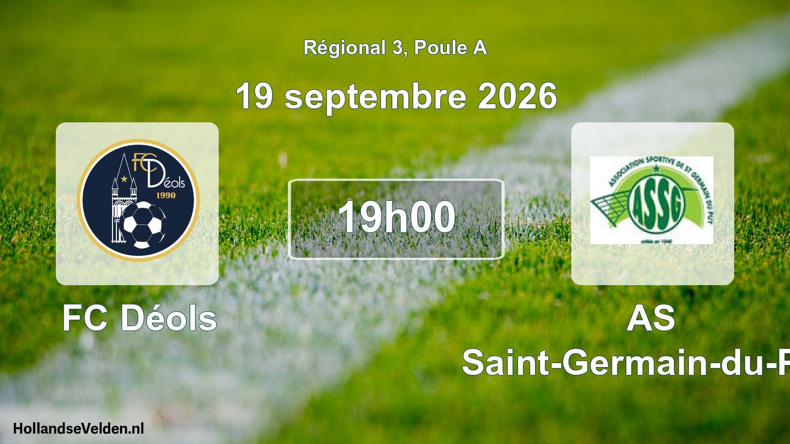 Scheduled Match: FC Déols - AS Saint-Germain-du-Puy (19 September 2026)