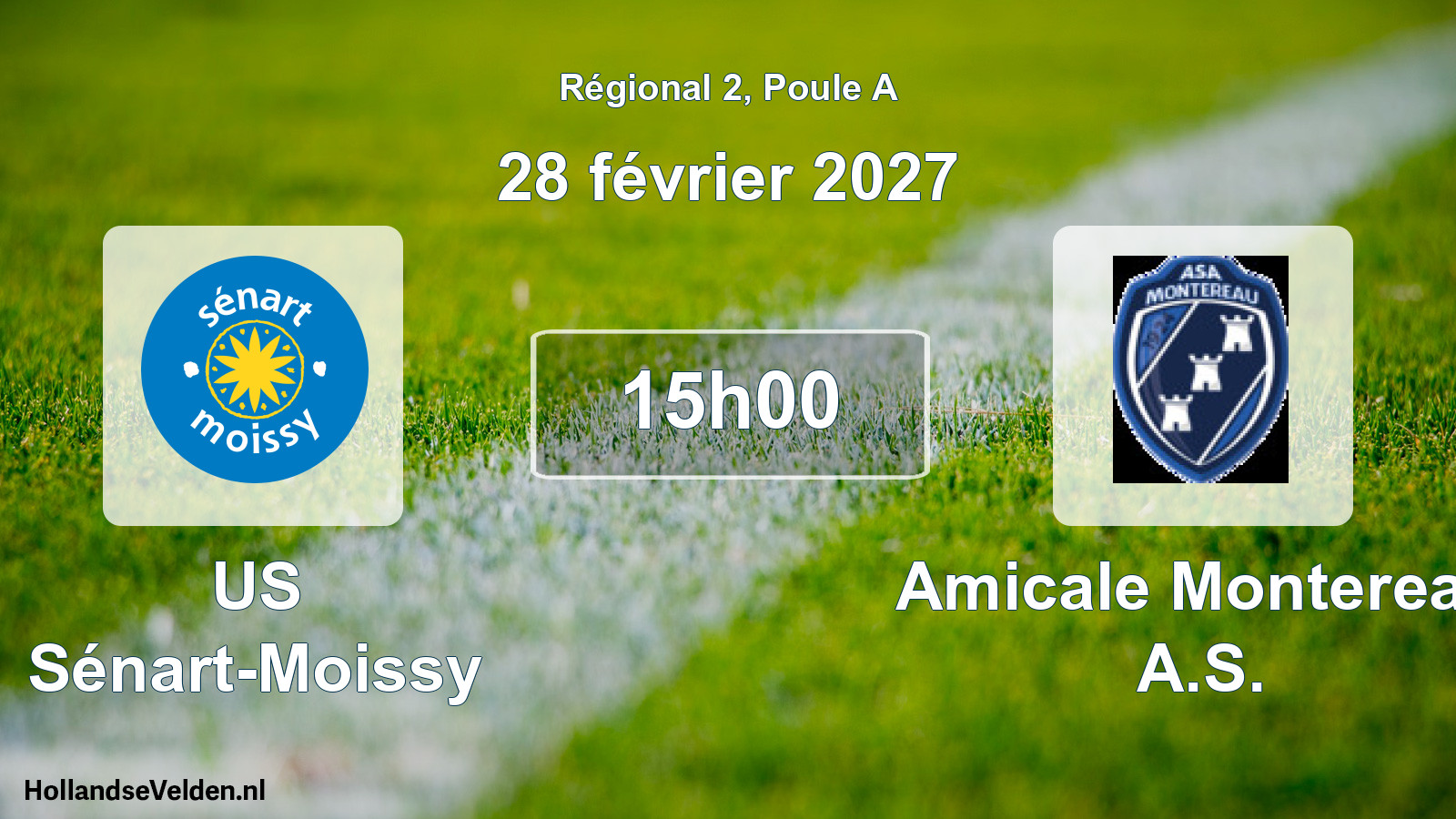 Scheduled Match: US Sénart-Moissy - Amicale Montereau A.S. (28 February 2027)