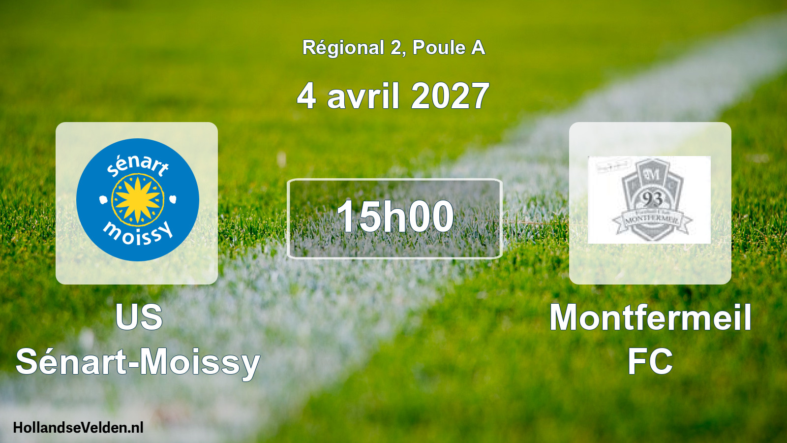 Scheduled Match: US Sénart-Moissy - Montfermeil FC (4 April 2027)