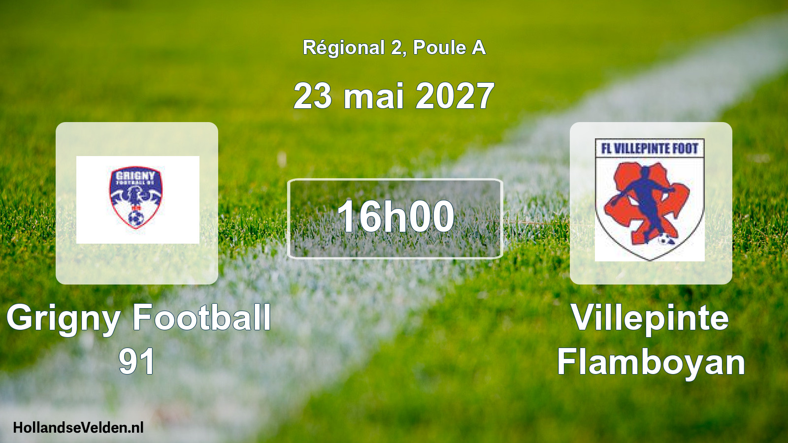 Scheduled Match: Grigny Football 91 - Villepinte Flamboyan (23 May 2027)